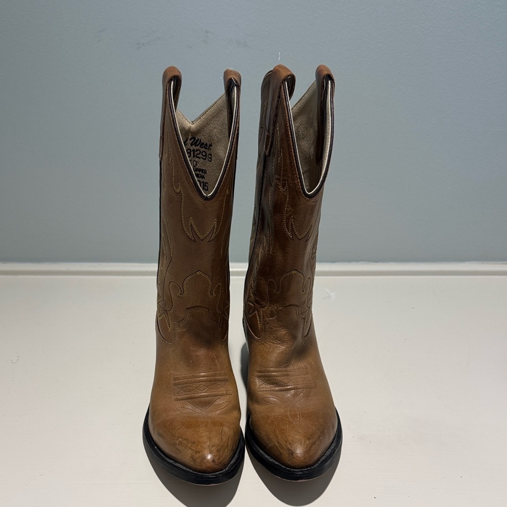 Old West Boys Cowboy Boot Size 6M